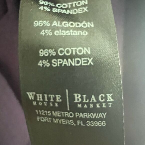 NWT🏷 WHITE HOUSE | BLACK MARKET Cotton Purple Tank w/decorative buttons, Sz XS - Picture 9 of 9